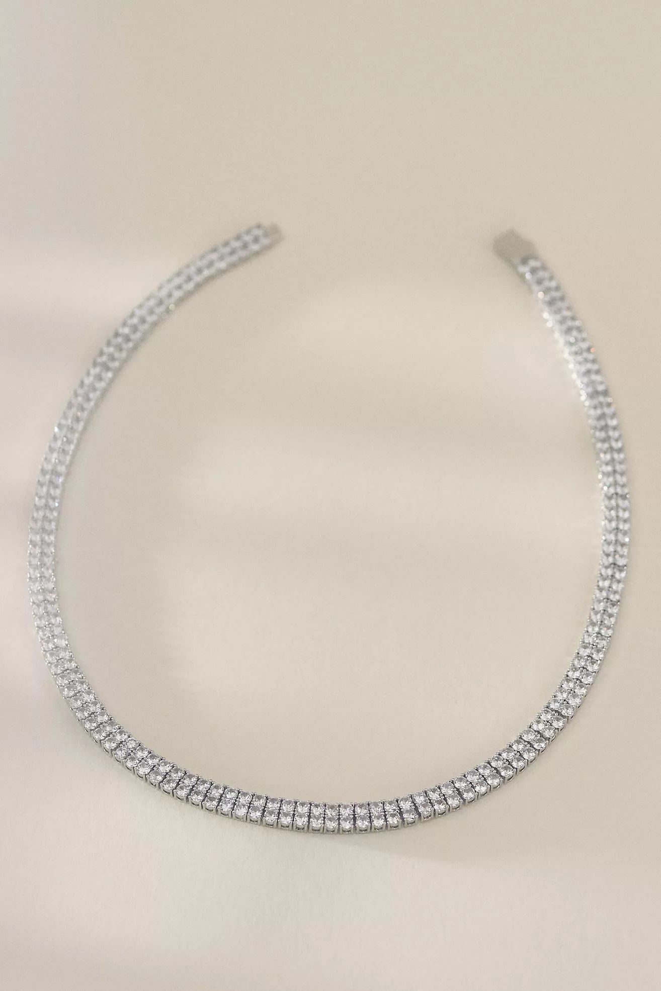 Serefina Double-Layer Tennis Necklace | Anthropologie (US)