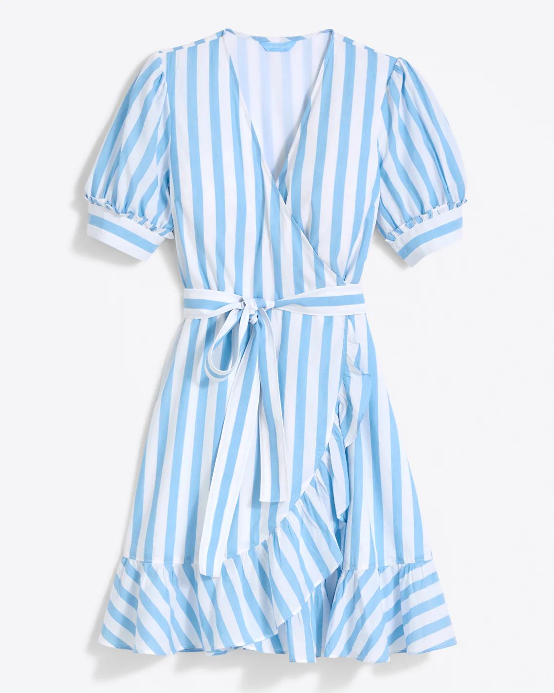 Reba Wrap Dress in Awning Stripe | Draper James (US)