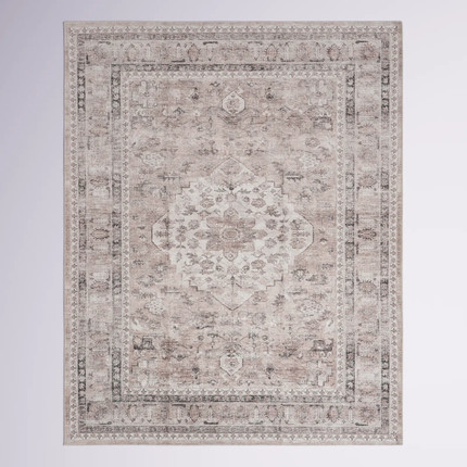 Click for more info about Davi Faded Stain-Resistant Machine Washable Area Rug