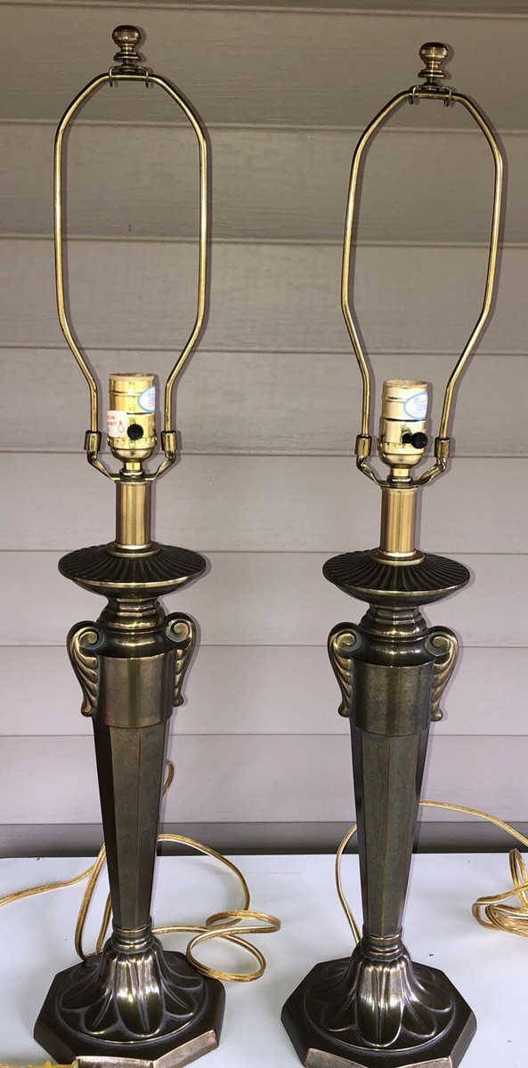 Pair Old Northbrook Stiffel Table Lamps  29 1/2" Tall 1457-C ( No Shades) | eBay US