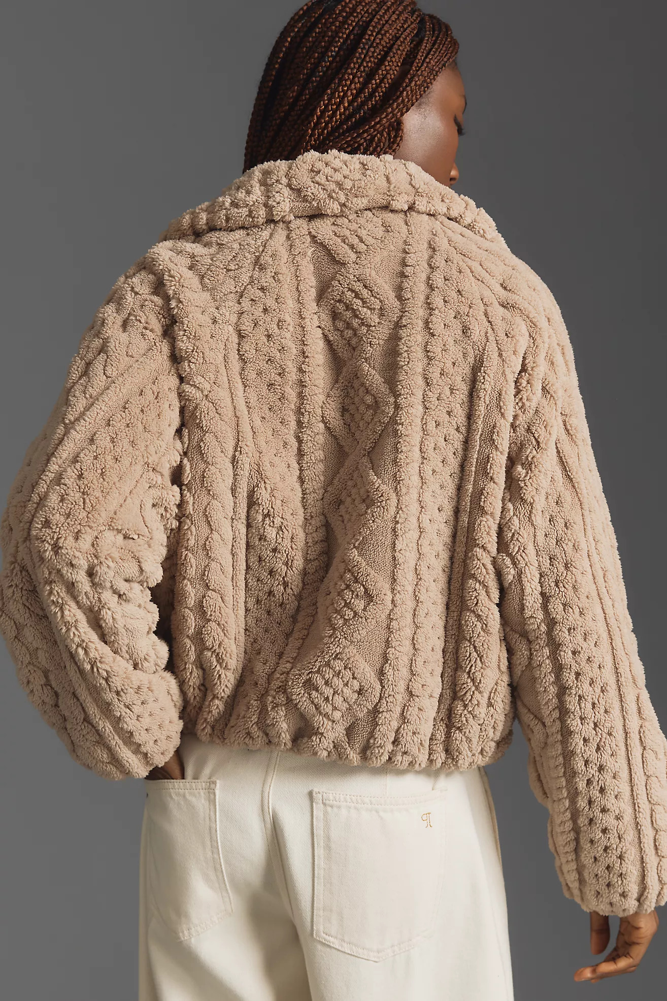 Pilcro Textured Faux-Fur Jacket | Anthropologie (US)