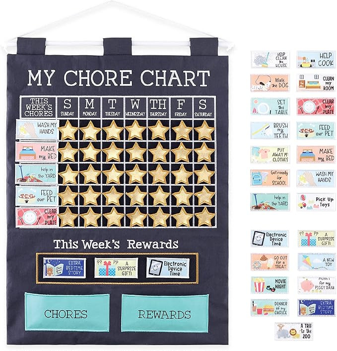 The Peanutshell Toddler Chore Chart, Reward Chart for Kids, 58 Pieces | Amazon (US)