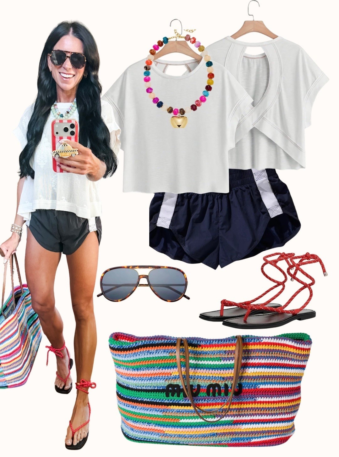 Summer outfit idea! Wearing small in all

#LTKootd #LTKActive #LTKmomlife