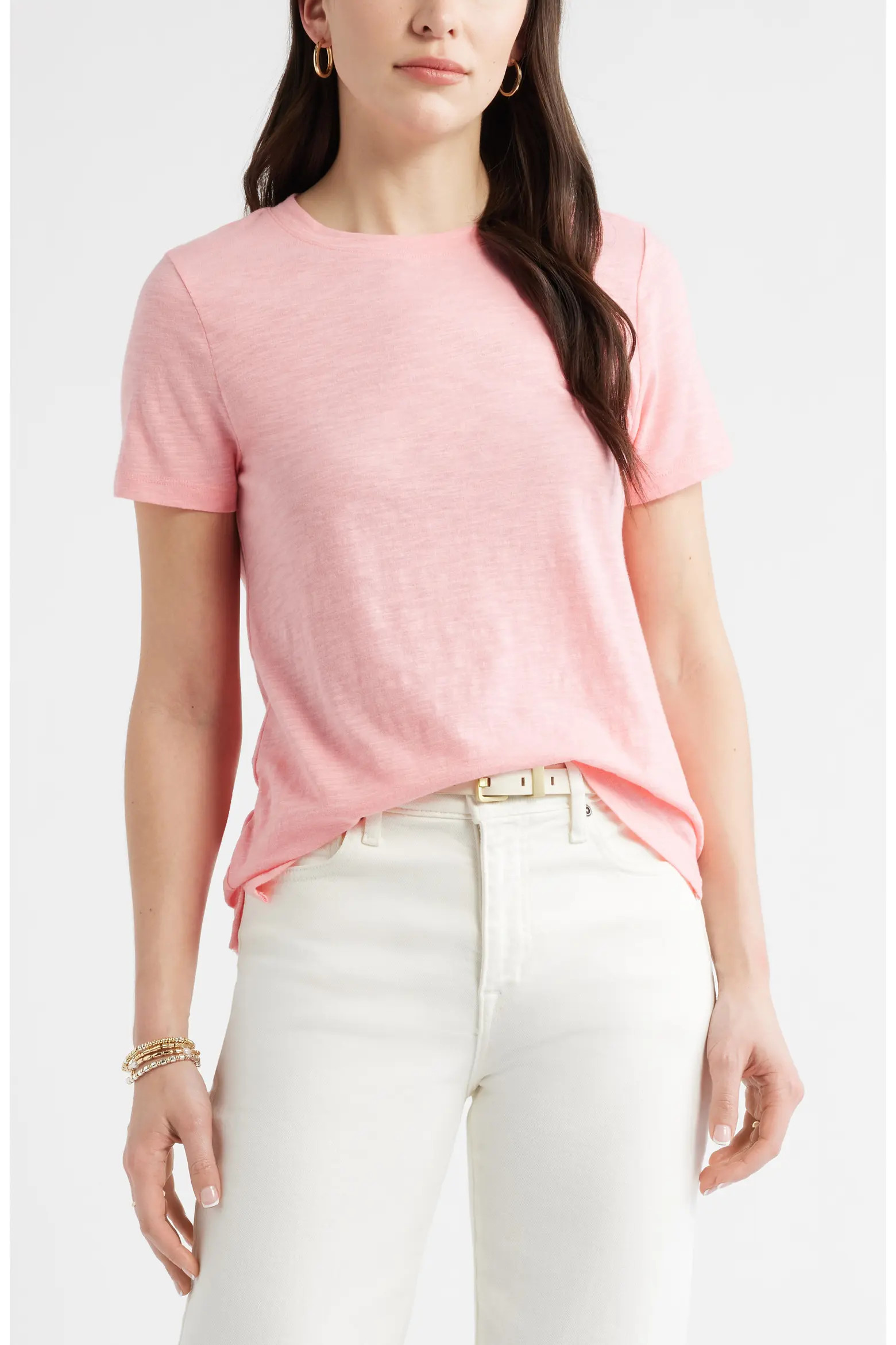 Cotton Blend Crewneck T-Shirt (Women) | Nordstrom | Nordstrom