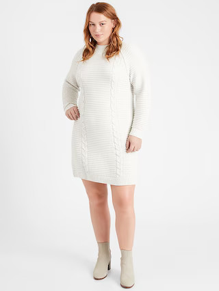 Cable-Knit Sweater Dress | Banana Republic (US)