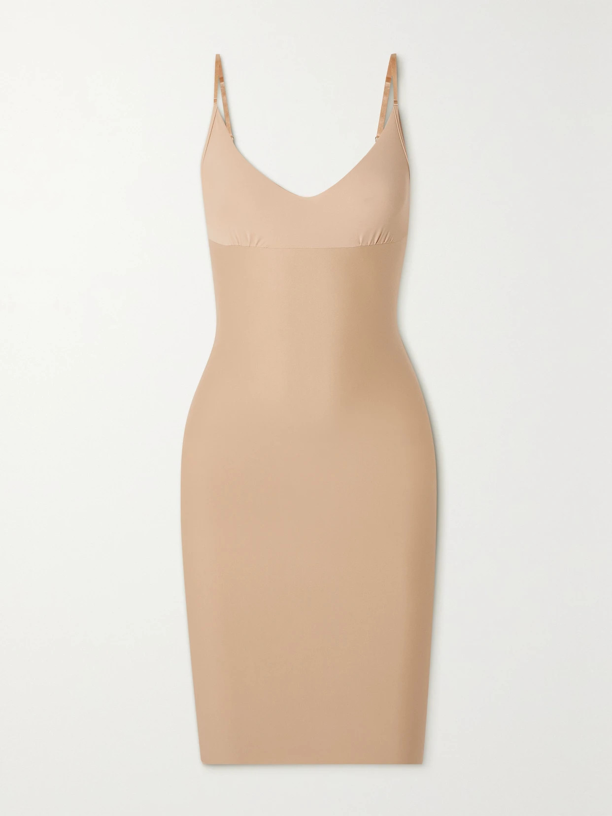 Commando - Stretch-microfiber Slip Dress - Neutrals | NET-A-PORTER (US)