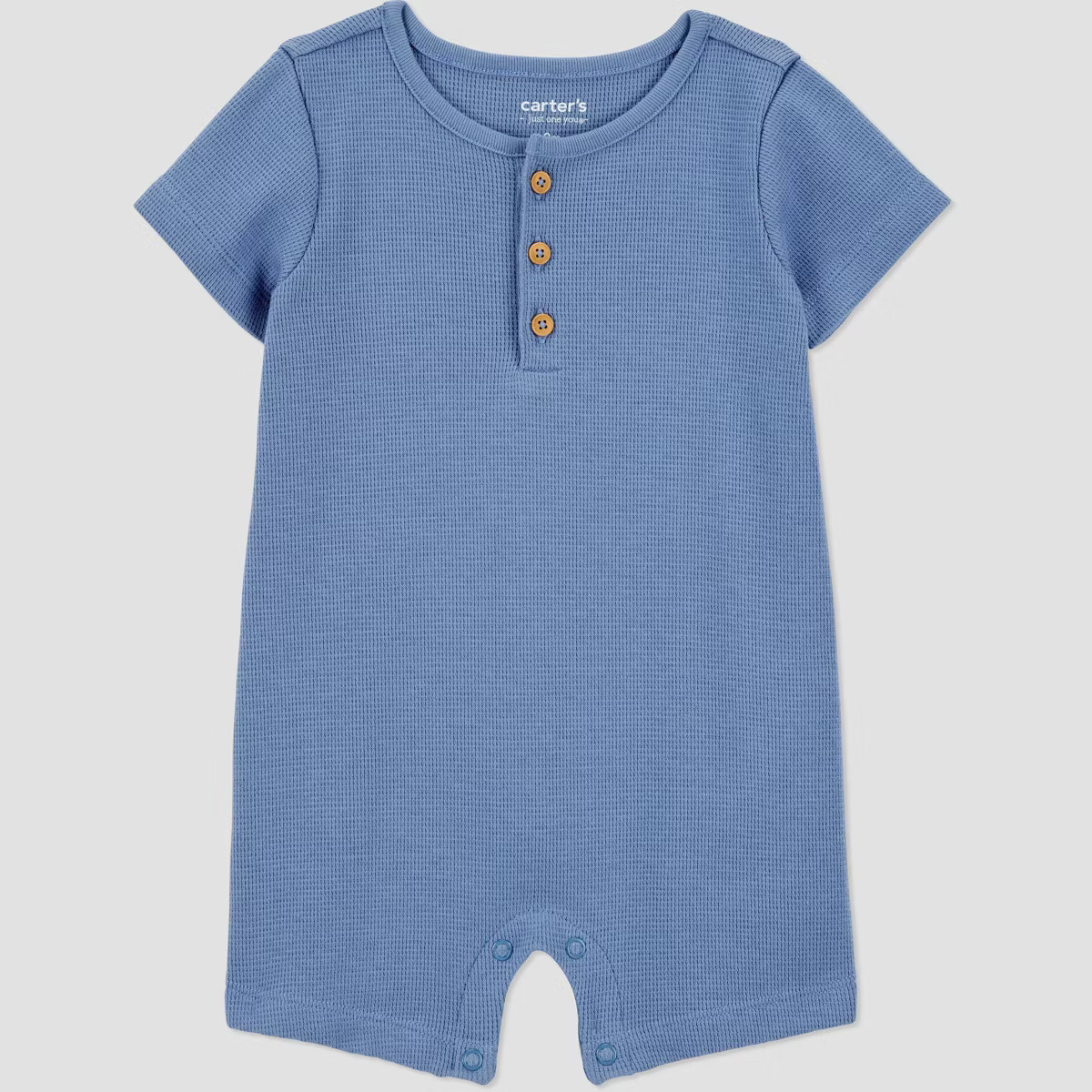 Carter's Just One You®️ Baby Boys' Solid Thermal Romper - Blue | Target