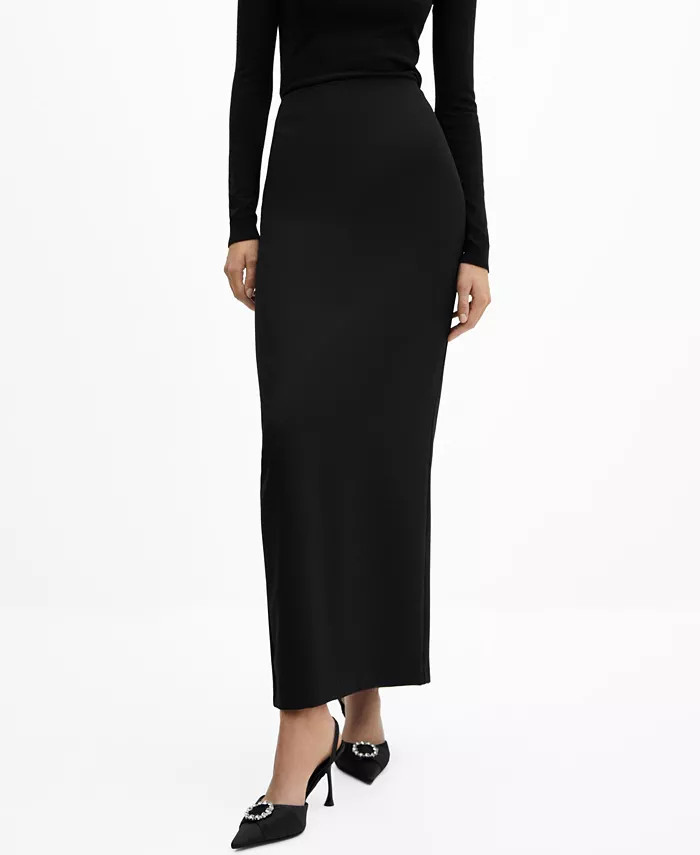 MANGO Women's Straight Long Skirt - Macy's | Macy's