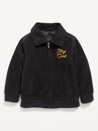 Corduroy Full Zip Embroidered Bomber Jacket for Toddler Boys | Old Navy (US)