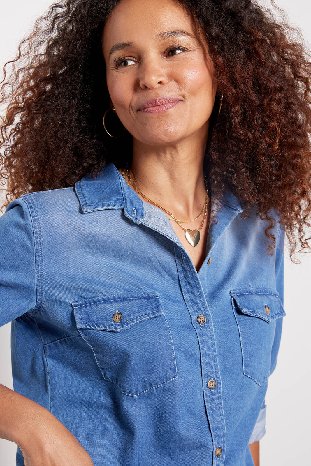 Essential Denim Shirt | Evereve