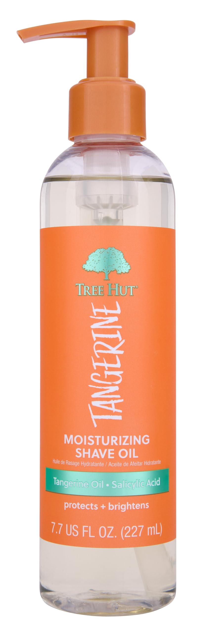 Tree Hut Bare Tangerine Moisturizing & Hydrating Bare Shave Oil | Made with Soothing Jojoba Oil | Gel-to-Oil Formula Helps Prevent Razor Bumps, Ingrown Hairs, & Skin Irritation | 7.7 fl oz. | Amazon (US)