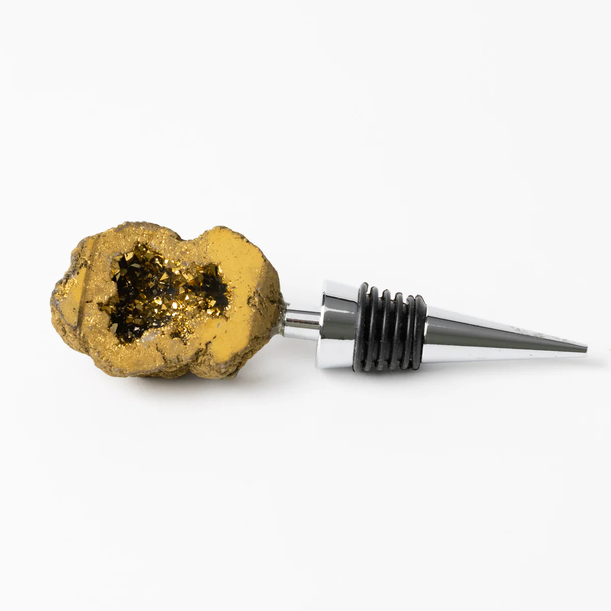 Gold Geode Bottle Stopper | Modern Locke