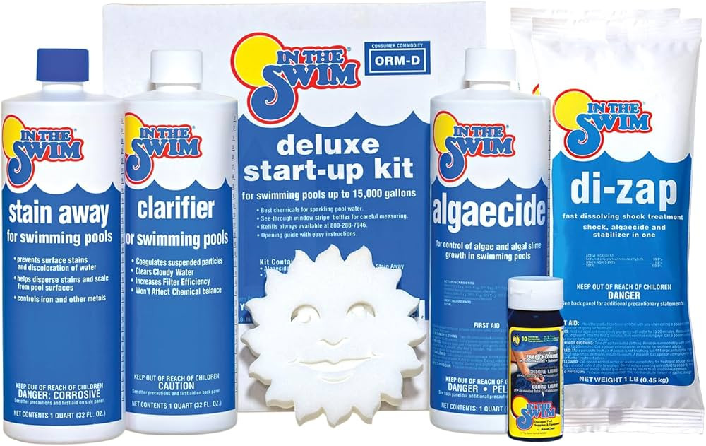 In The Swim Pool Deluxe Opening Chemical Start Up Kit - above Ground and In-Ground Swimming Pools... | Amazon (US)