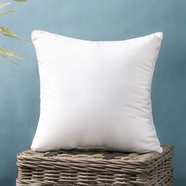 Phantoscope 100% Cotton Stuffer Square Decorative Throw Pillow Insert, 20" x 20", 1 Pack - Walmar... | Walmart (US)