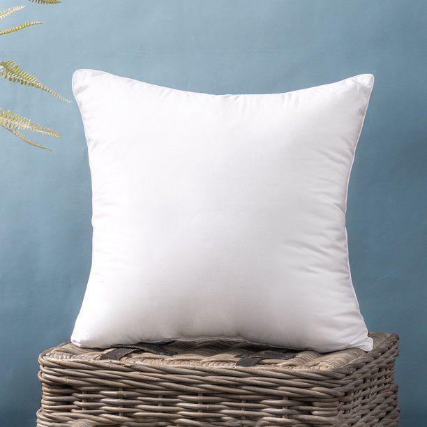 Phantoscope 100% Cotton Stuffer Square Decorative Throw Pillow Insert, 20" x 20", 1 Pack - Walmar... | Walmart (US)
