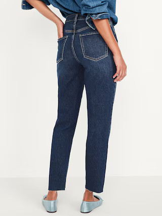 High-Waisted Button-Fly OG Straight Ankle Jeans | Old Navy (US)