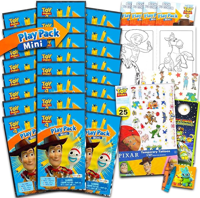 Classic Disney Toy Story Mini Party Favors Set for Kids - Bundle with 24 Mini Toy Story Grab n Go... | Amazon (US)