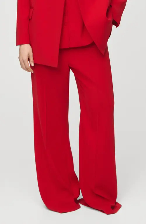 MANGO High Waist Pants in Red at Nordstrom, Size 8 | Nordstrom