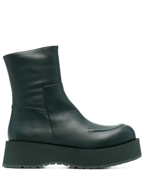 Paloma Barceló Iris Chunky Leather Ankle Boots  - Farfetch | Farfetch Global