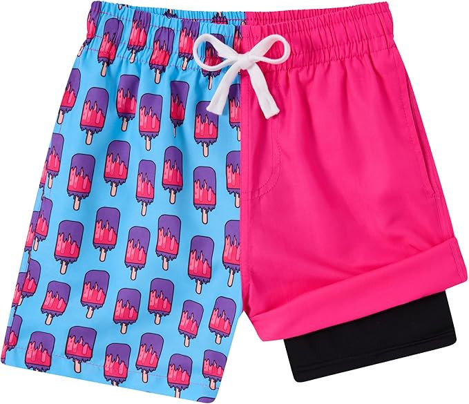 westwolf Boys Swim Trunks with Compression Liner Casual Bathing Suit for Kids Swim Shorts 6-18 Ye... | Amazon (US)