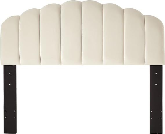 Ball & Cast Tufted Velvet Upholstered Headboard Channel, Queen Full Size Bed Adjusted Height 42-5... | Amazon (US)