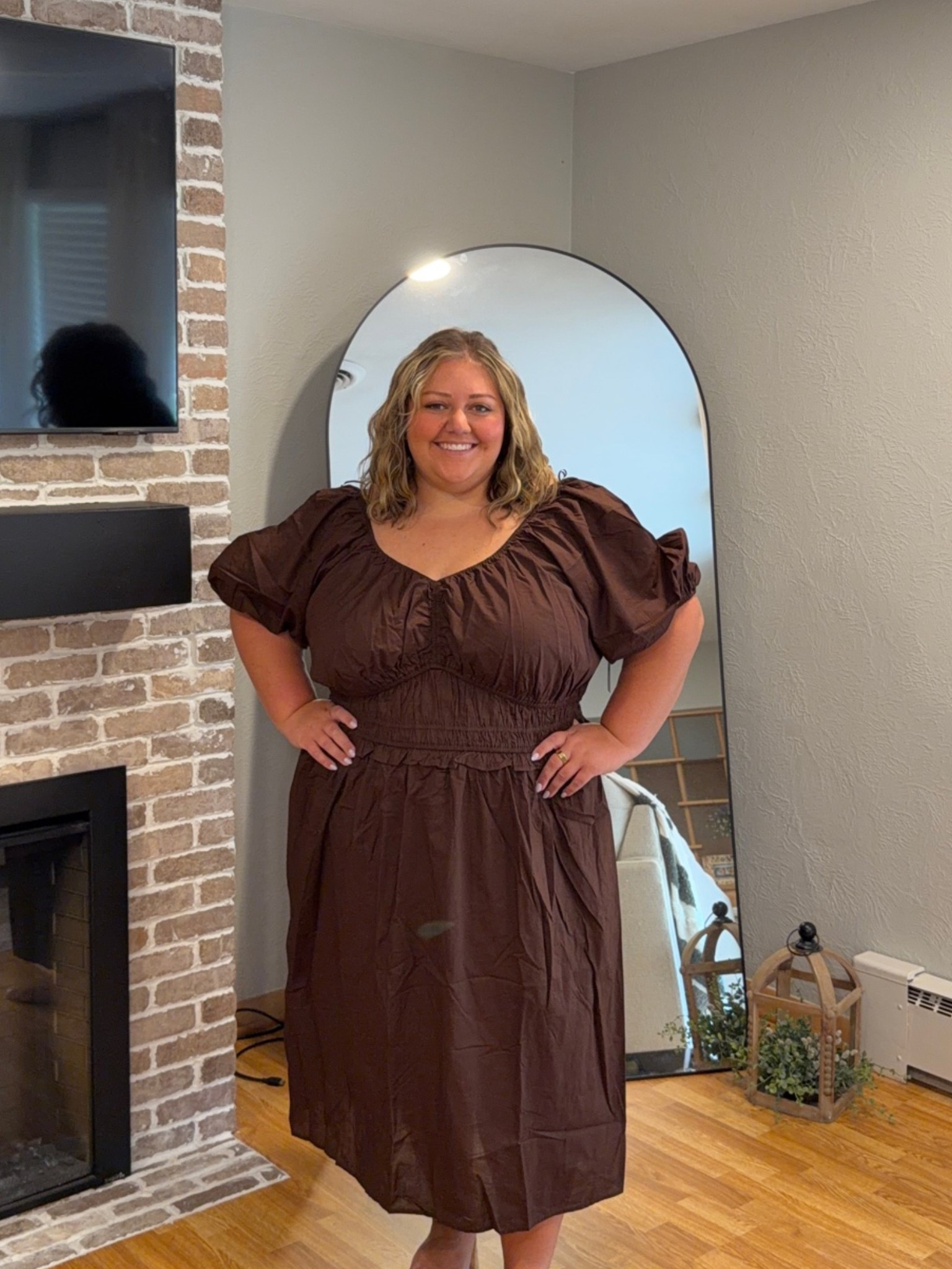 I would recommend sizing down in this dress from Old Navy🤎

#LTKootd #LTKSeasonal #LTKPlusSize
