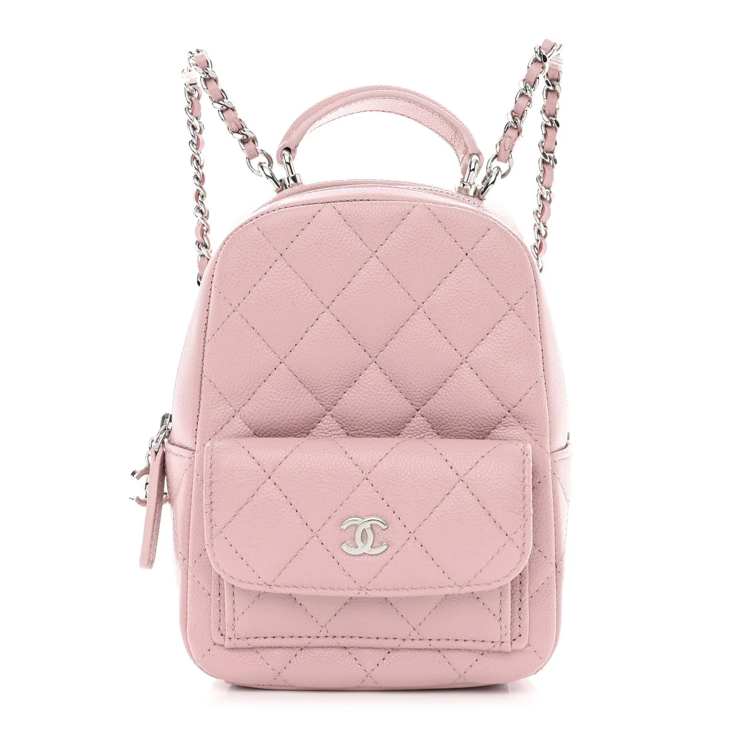 Caviar Quilted CC Mini Classic Backpack Light Pink | FASHIONPHILE (US)