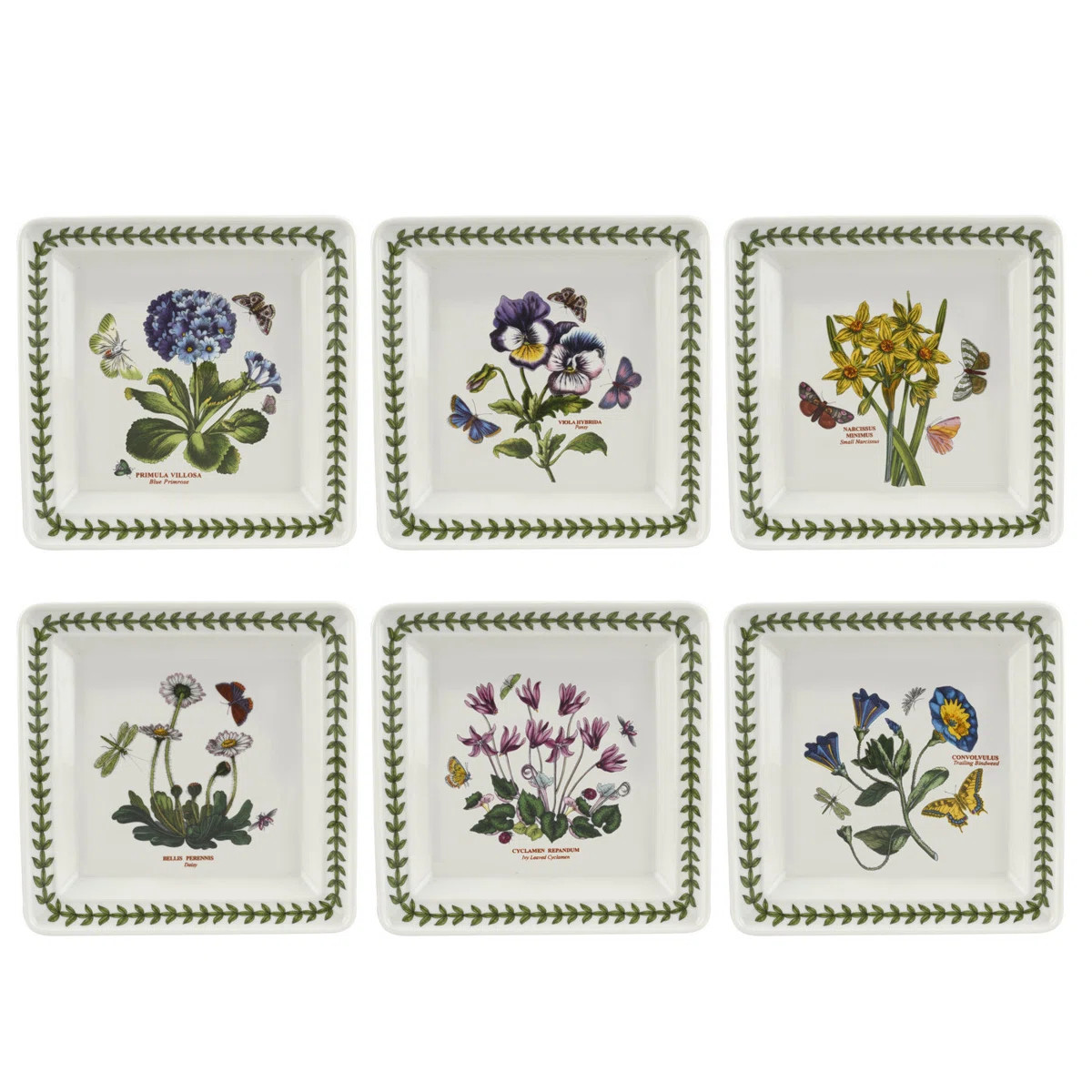 Portmeirion Botanic Garden Square Plate 7" (Set of 6) | Wayfair North America