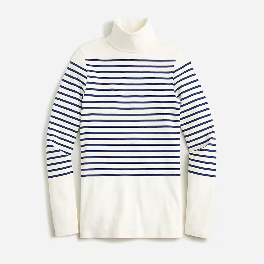 Perfect-fit turtleneck in stripe | J. Crew US