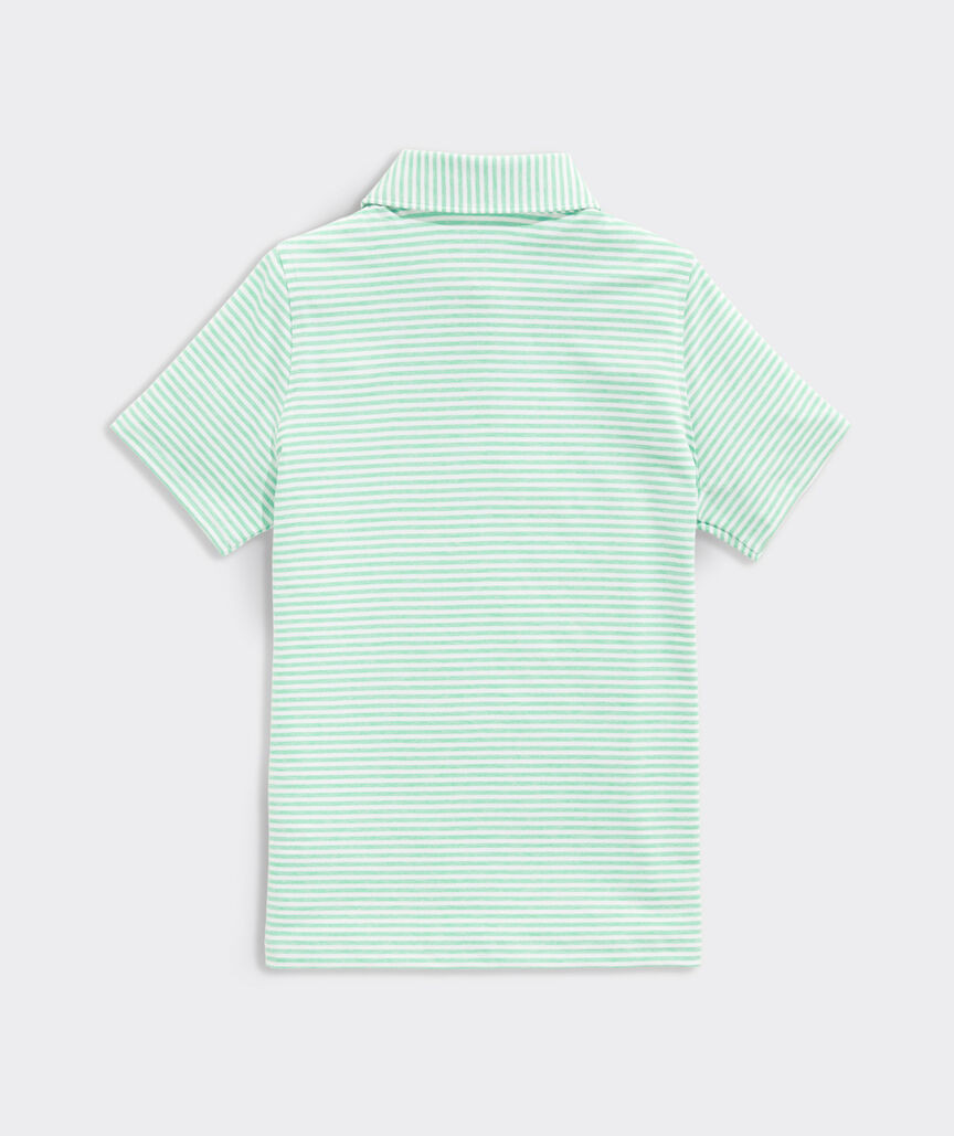 Boys' Heathered Winstead Stripe Sankaty Performance Polo | vineyard vines