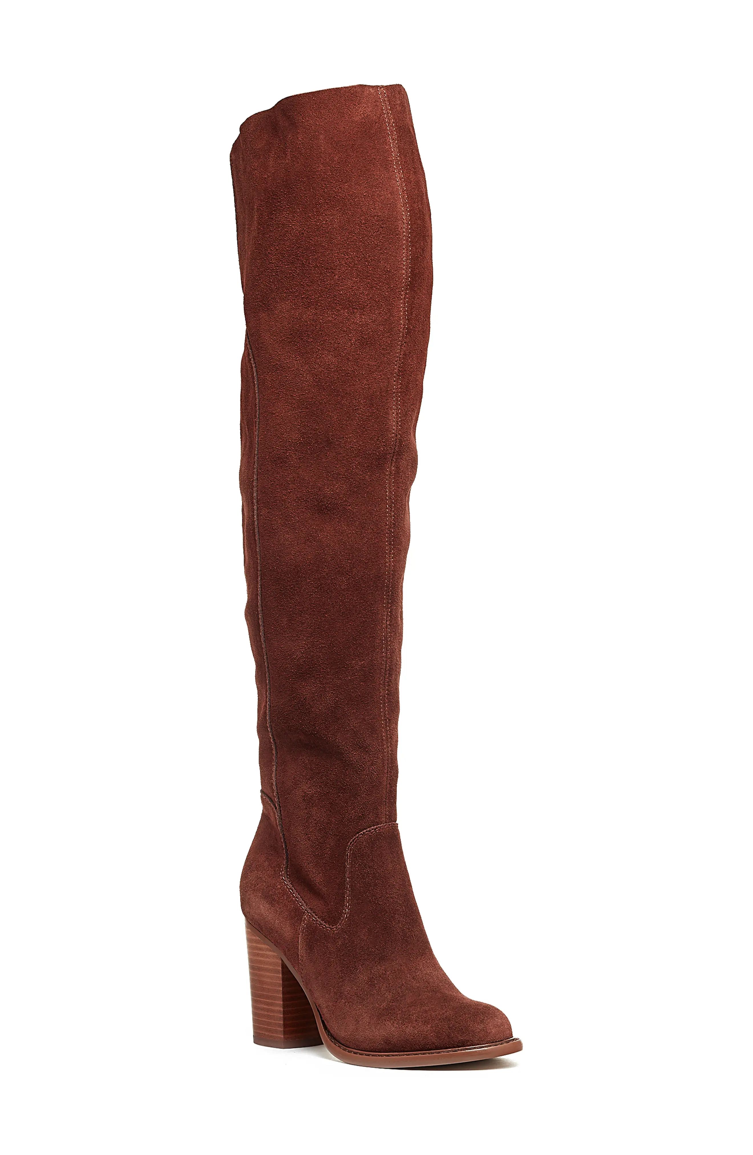 Kelsi Dagger Brooklyn Logan Over the Knee Boot in Coffee Bean at Nordstrom, Size 8 | Nordstrom