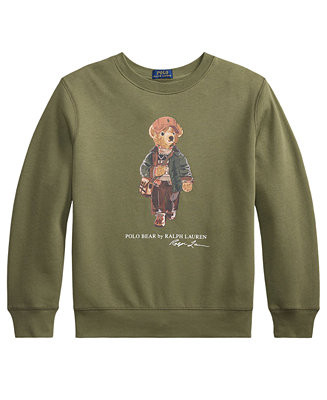 Boys' 8-20 Polo Bear Fleece Sweatshirt | Macy's