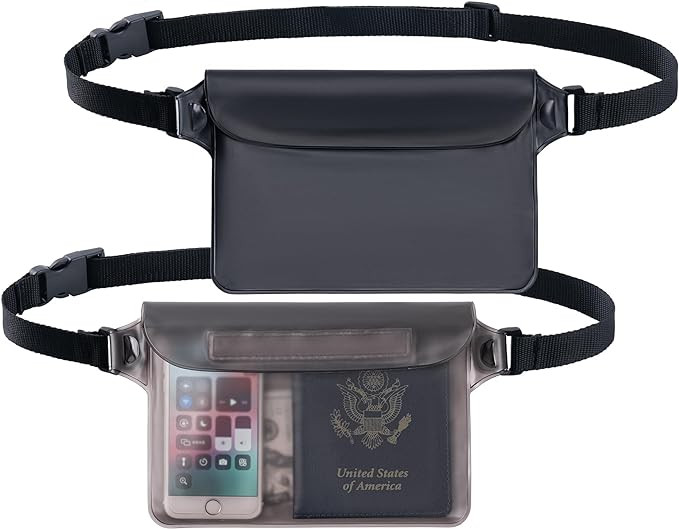 CADONO 2-Pack Waterproof Pouch with Adjustable Waist Strap | Screen Touch Sensitive Dry Bag, Keep... | Amazon (US)