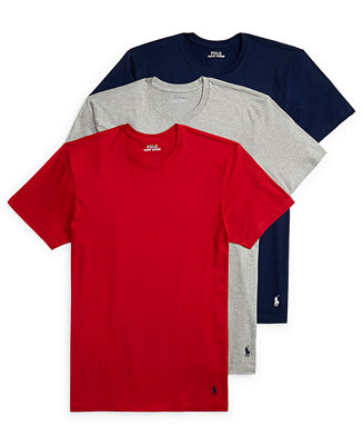 Polo Ralph Lauren Men's 3-Pack Classic Fit Crewneck Undershirts - Macy's | Macy's