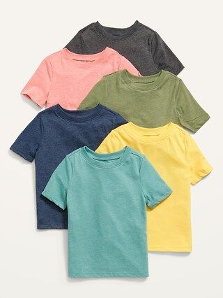 Unisex 6-Pack Solid Short-Sleeve Tee for Toddler | Old Navy (US)
