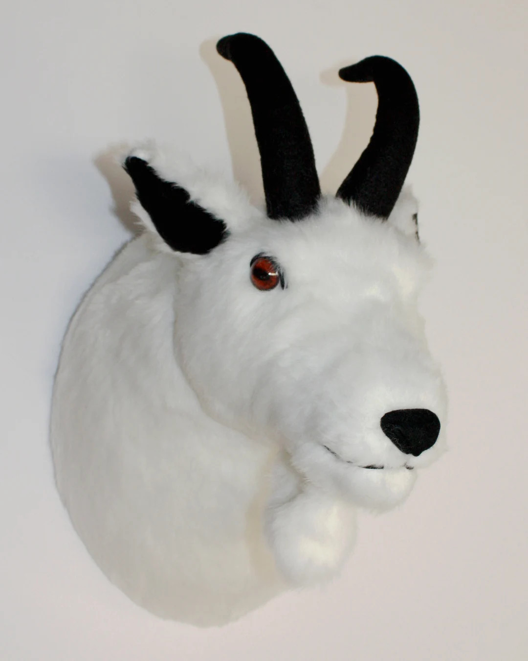 Plush Mountain Goat Head vinnie Van Goat Large Wall Mount - Etsy | Etsy (US)