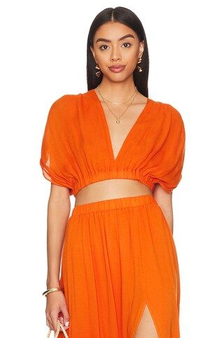 anna nata Chelsea Top in Desert Orange from Revolve.com | Revolve Clothing (Global)