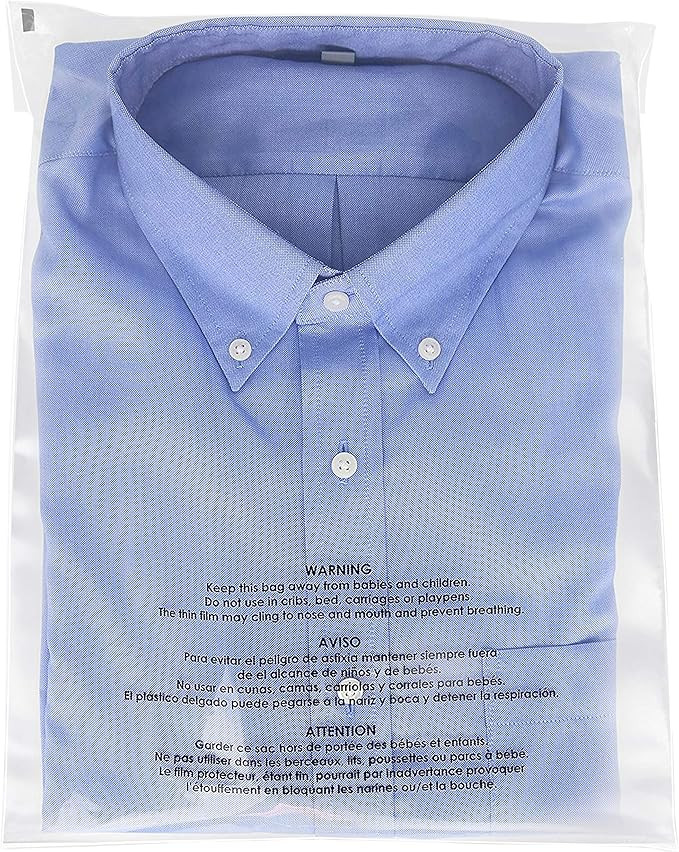 Spartan Industrial - 12” X 15” (200 Count) Self Seal Clear Poly Bags with Suffocation Warning... | Amazon (US)