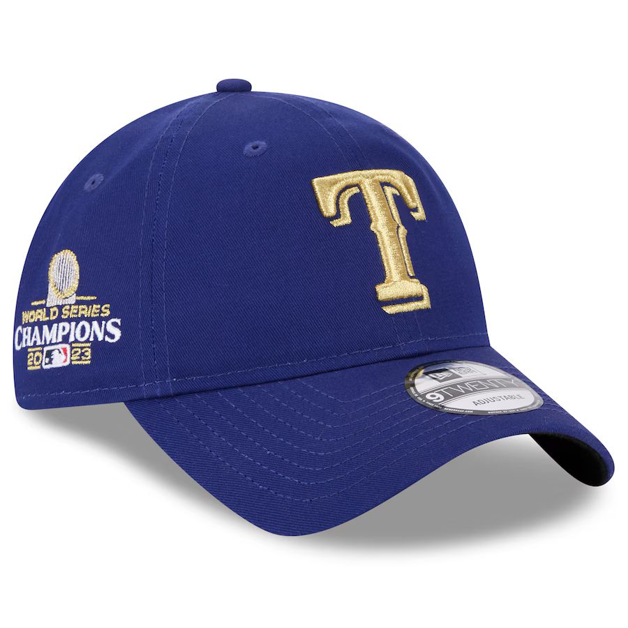 Men's Texas Rangers  New Era Royal 2024 Gold Collection 9TWENTY Adjustable Hat | MLB Shop