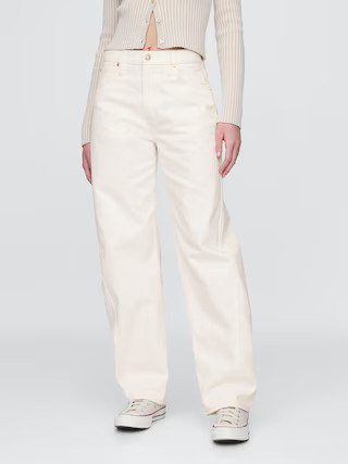 High Rise Barrel Jeans | Gap (US)