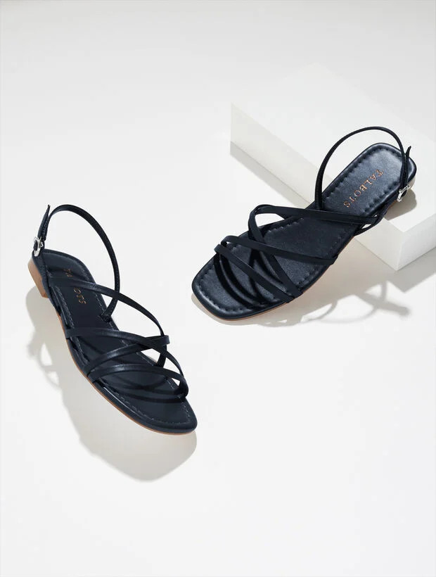 Liana Strappy Nappa Sandals | Talbots