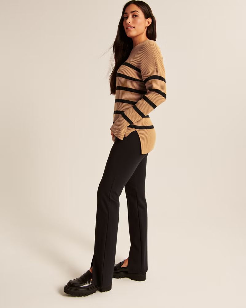 LuxeLoft Legging-Friendly Crew Sweater | Abercrombie & Fitch (US)