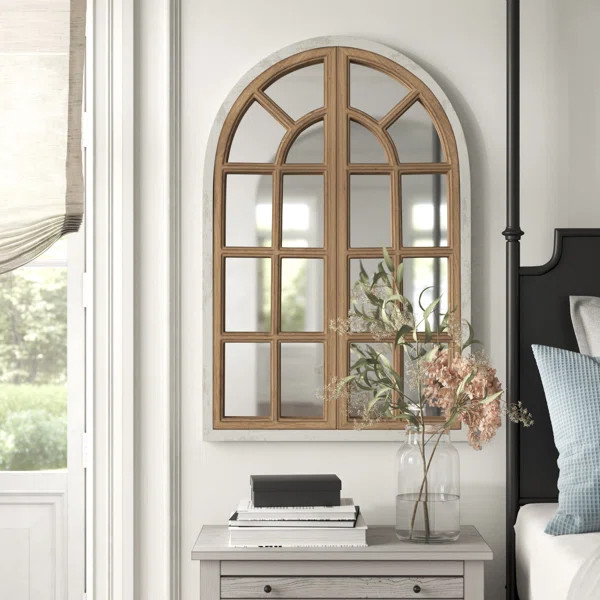 Gabrielle Farmhouse Arch Distressed Wall Mirror | Wayfair North America