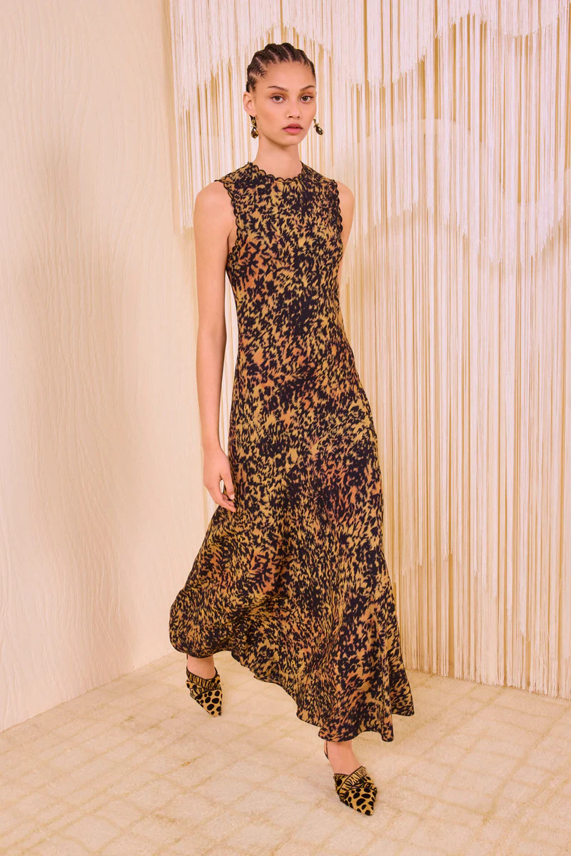 Clea Sleeveless Bias Long Dress - Savannah | Ulla Johnson