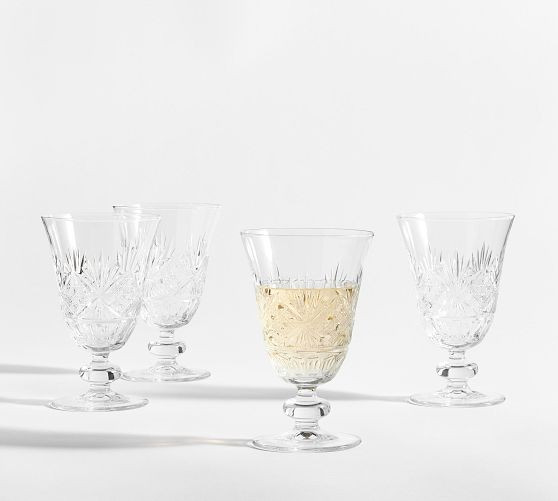 Antique Cut Glass Goblets - Set of 4 | Pottery Barn (US)