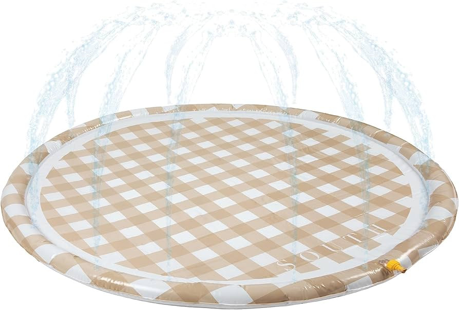 Designer Splash Pad - Large Aesthetic Kids Backyard Water Toy - Sprinkler Splash Pad - Fun Summer... | Amazon (US)