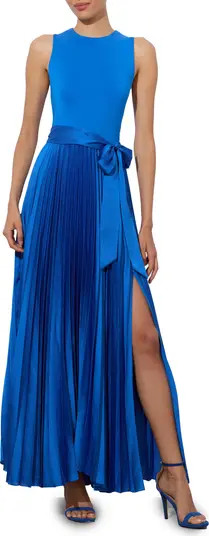 Alice + Olivia Chara Pleated Sleeveless Maxi Dress | Nordstrom | Nordstrom