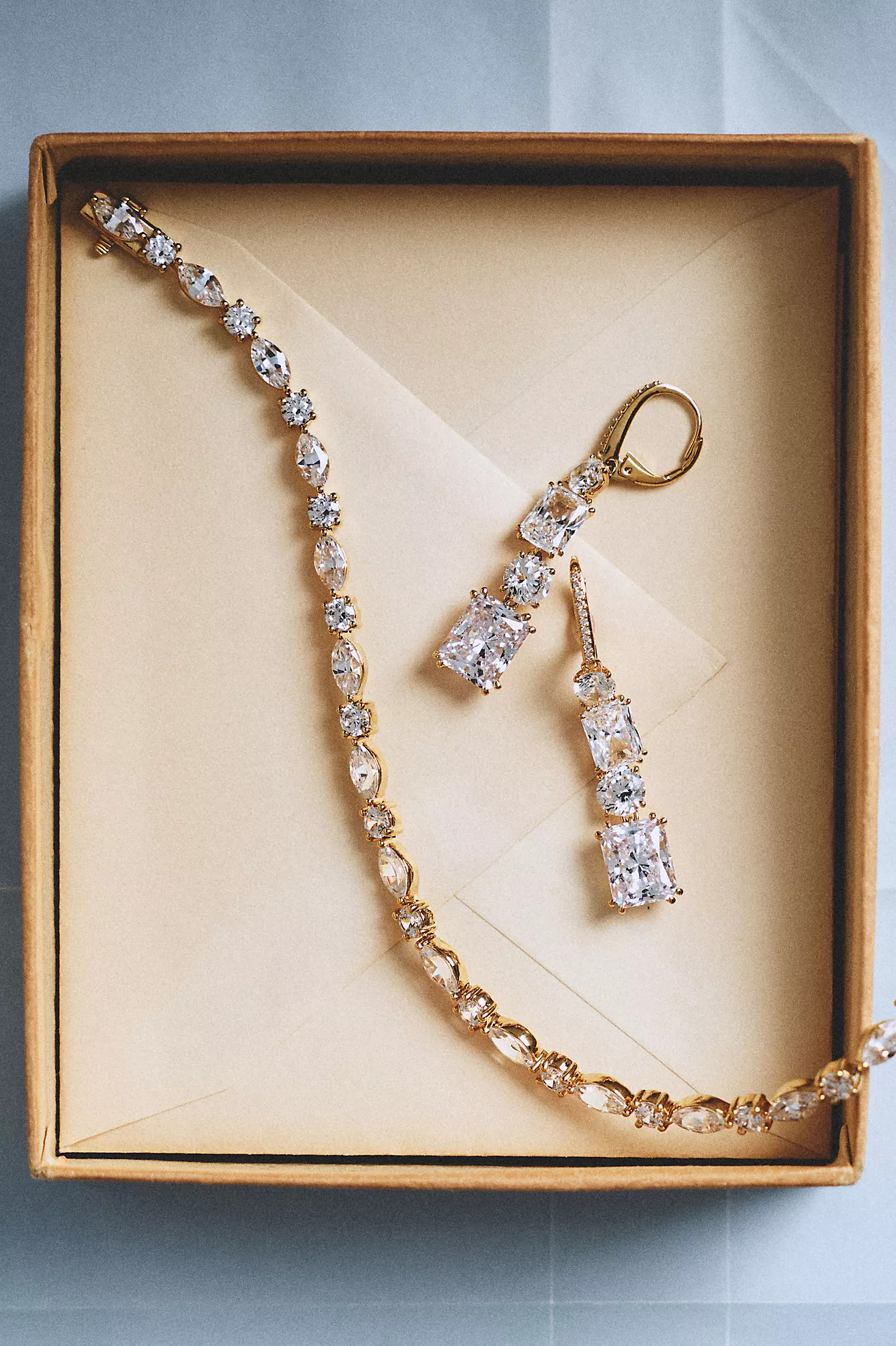 NADRI A La Carte Multi Drop Cubic Zirconia Earrings | Anthropologie (US)