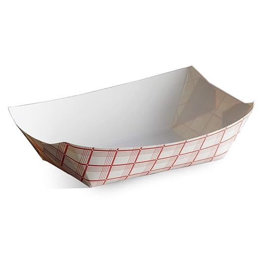 Disposable Paper Food Tray 3Lb Heavy Duty, Grease (100) | Amazon (US)