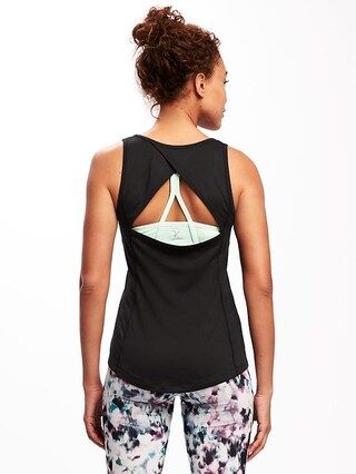 Crossback Keyhole Performance Tank for Women | Old Navy US